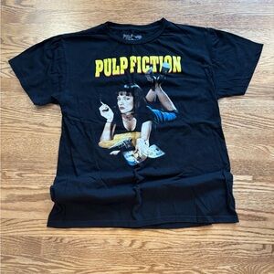 Pulp Fiction Black Graphic Tee - Short Sleeve